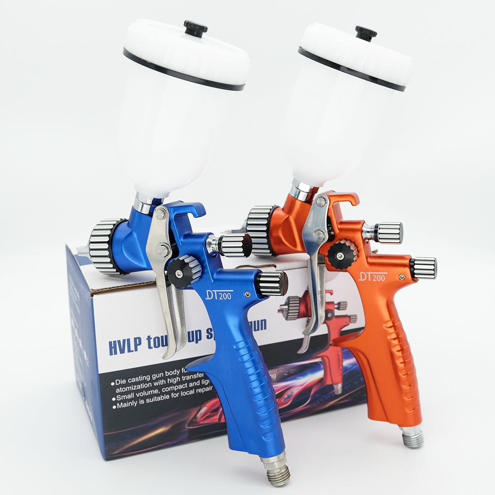 Airbrush Kit With Mini Compressor - Yeni 0.5mm/0.8mm/1.0mm nozul profesyonel HVLP Mini