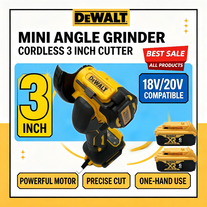 Brushless Angle Grinder Battery Powered - DEWALT 18/20V Fırçasız, Kablosuz, Elektrikli Açılı