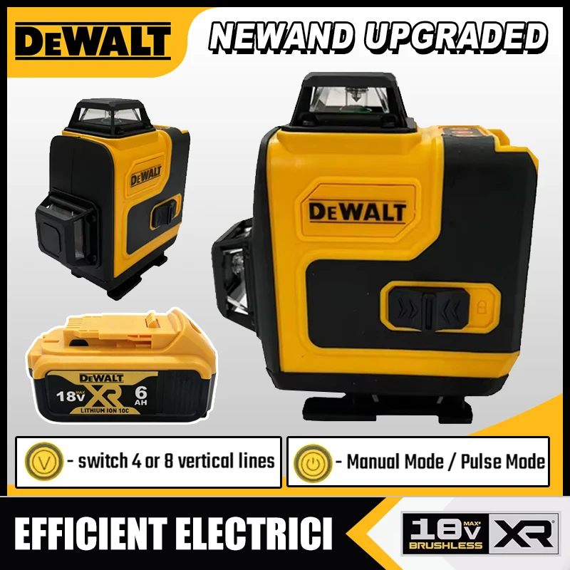 Laser Level 16 Lines 4D Green - Dewalt Lazer Seviyesi 360 Yeşil 16