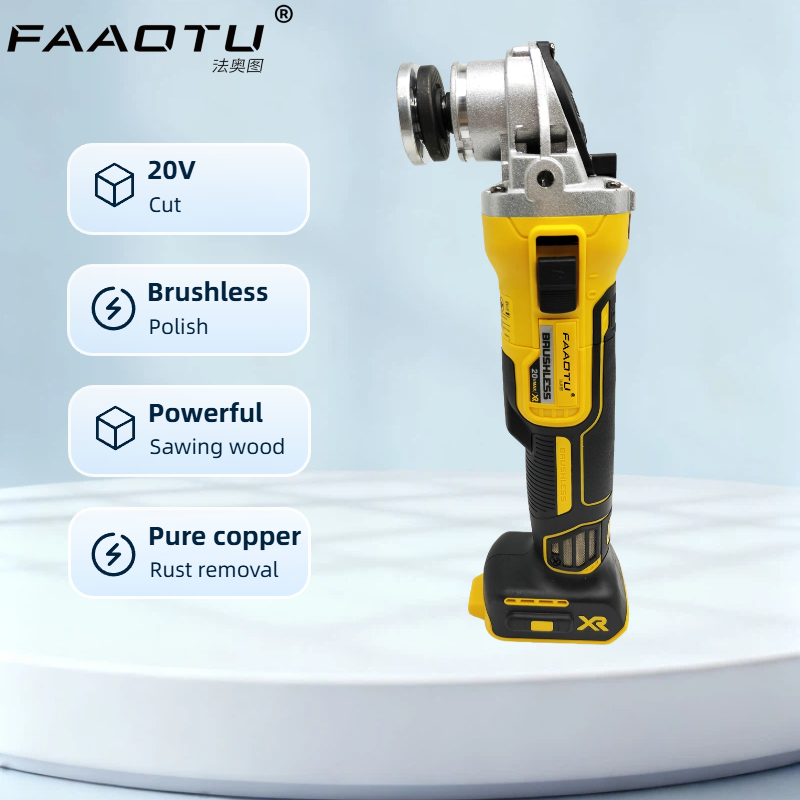 Brushless Angle Grinder Battery Powered - FAAOTU DCG405 125mm düz kafalı açılı