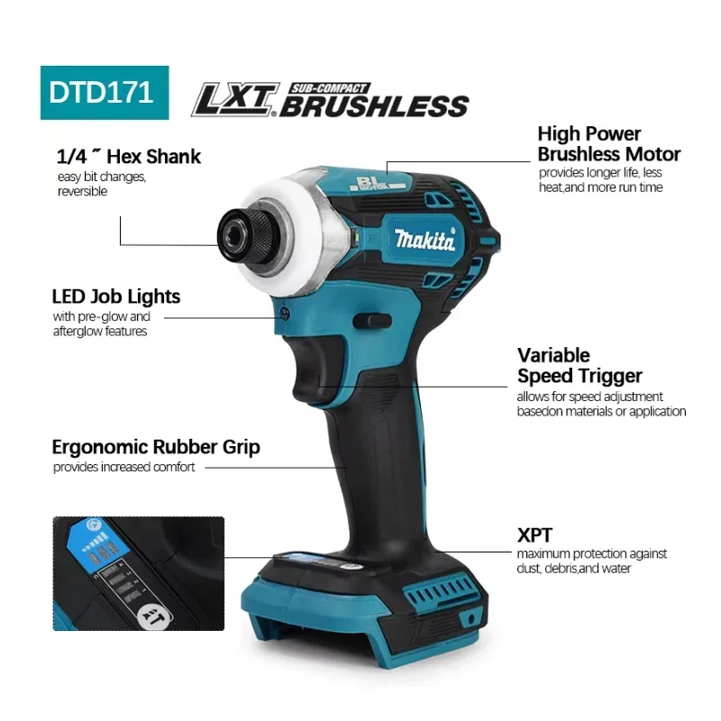 Makita DTD171 Fırçasız Darbeli - Brushless Cordless Electric Drill 18V incelemesi ve fiyatı