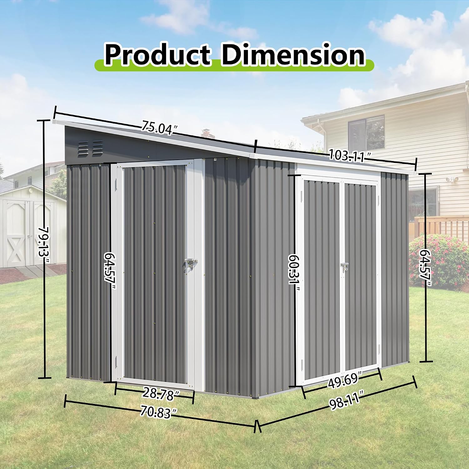 6x8FT Zemin Çerçeveli Metal Dı - Garden Tools incelemesi ve fiyatı