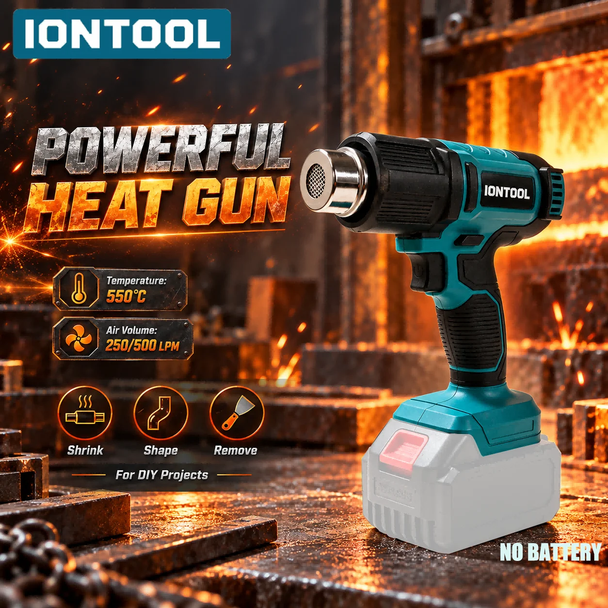 IONTOOL Kablosuz Isı Tabancası - Cordless Heat Gun For Shrink Tubing incelemesi ve fiyatı