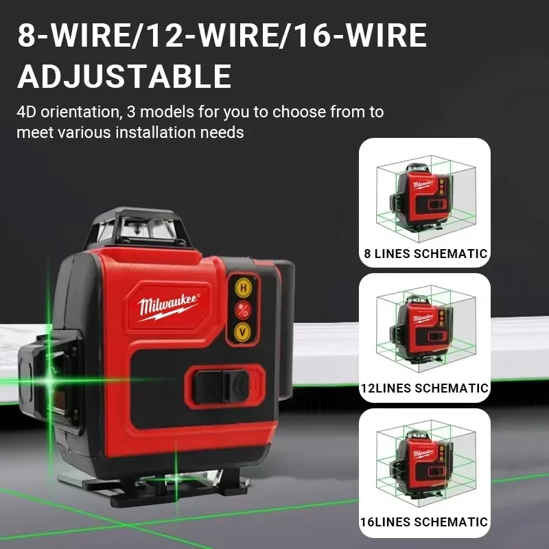 Orijinal Milwaukee 4D 16 Çizgi - Laser Level 16 Lines 4D Green incelemesi ve fiyatı